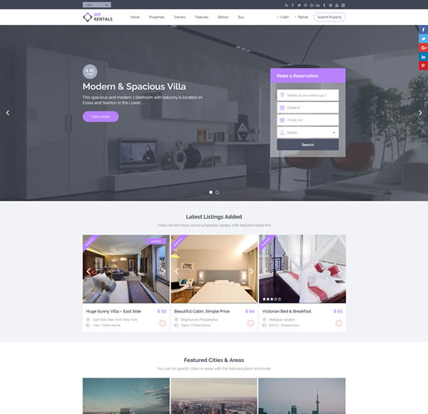 WpRentals theme by WpEstate